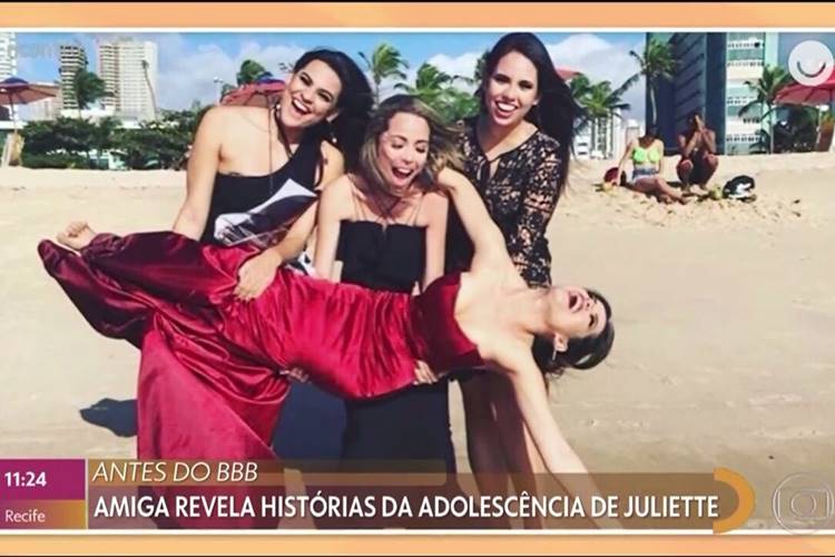 BBB21: Amiga de Juliette relembra adolescência da sister no programa ''Encontro'' - Foto: Reprodução/ Arquivo pessoal