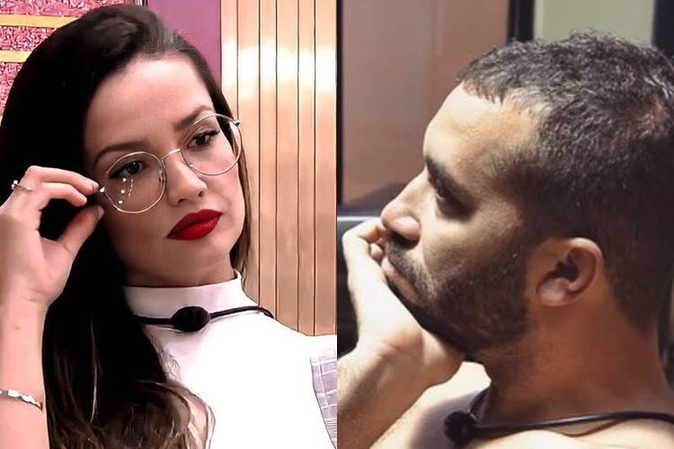 Juliette e Gilberto BBB21: Juliette pede para Gilberto não excluí-la do assunto ''jogo'' - ''Não tenha medo de mim'' - Foto: Reprodução/ Rede Globo/ Montagem Área VIP