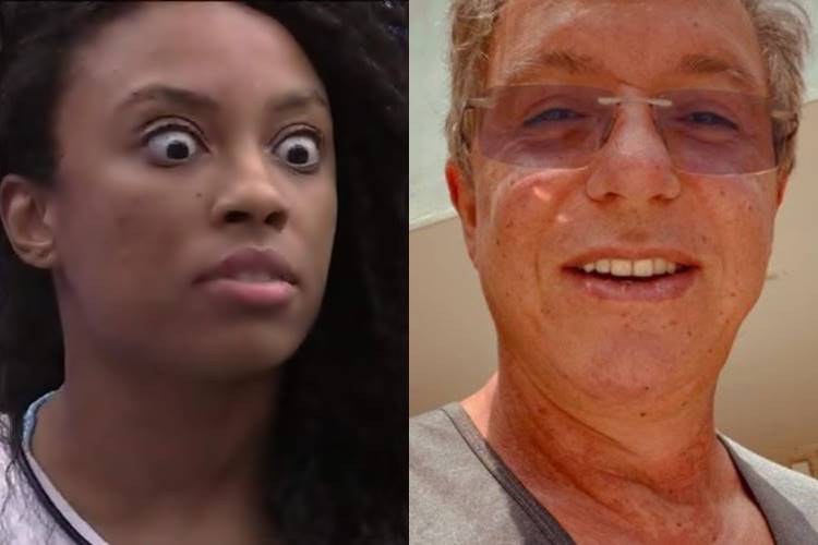 Lumena e Boninho BBB 21: Boninho tira sarro com imagens de Lumena e questiona - ''Para que esses olhos tão grandes?'' - Foto: Reprodução/ Rede Globo e Instagram/ Montagem Área VIP