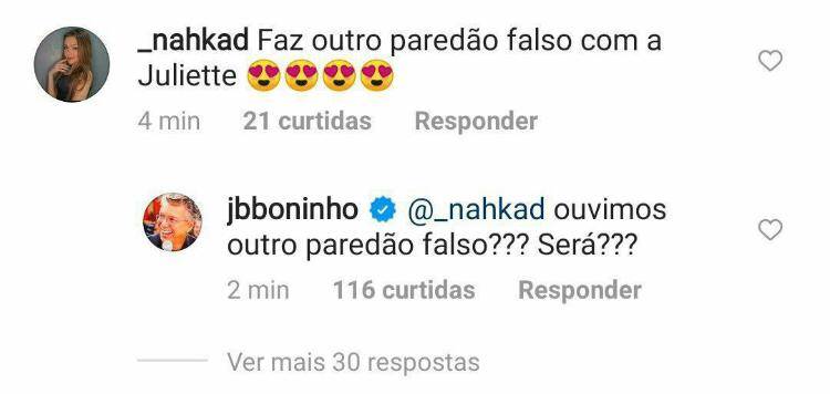 BBB21: Fãs pedem por novo paredão falso e Boninho faz suspense - Foto: Reprodução/ Twitter