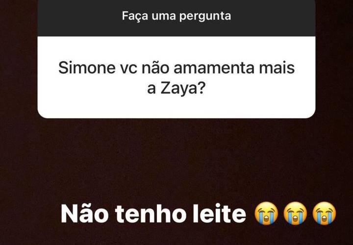 Simone revela problema na amamentação da filha recém-nascida: "Não tenho leite" - Foto: Reprodução/ Instagram
