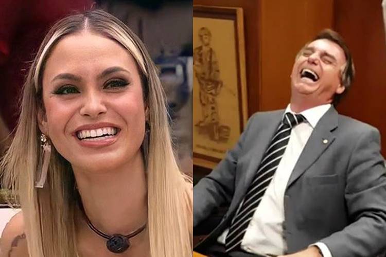 Sarah e Bolsonaro BBB 21: Após Sarah admitir que gosta de Jair Bolsonaro, assessoria de imprensa se posiciona: ''Simpatizar e apoiar tem significados distintos'' - Foto: Reprodução/Rede Globo e YouTube/ Montagem Área VIP