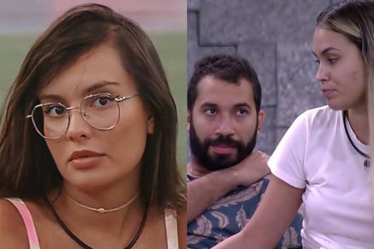 BBB21: Após dar monstro para brothers, Thaís acorda pro jogo e dispara - ''Não confio na Sarah e no Gil'' - Foto: Reprodução/ Rede Globo/ Montagem Área VIP