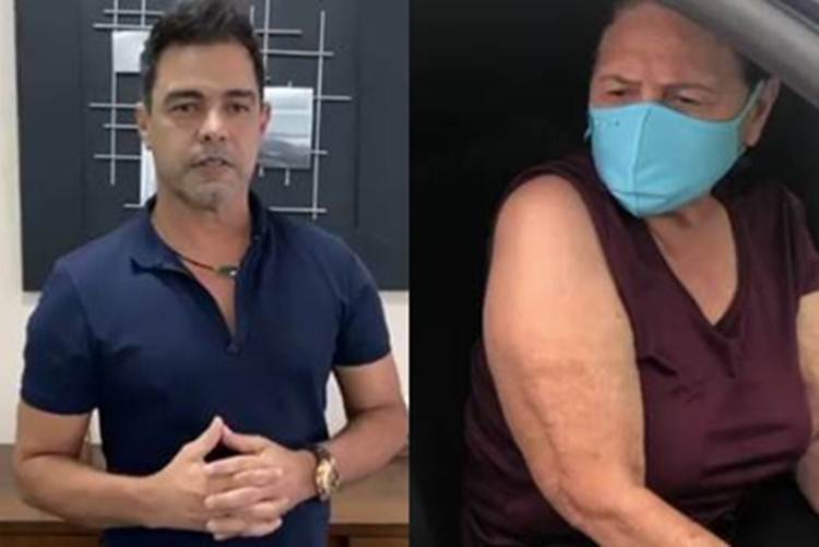 Zezé Di Camargo e a mãe - Instagram