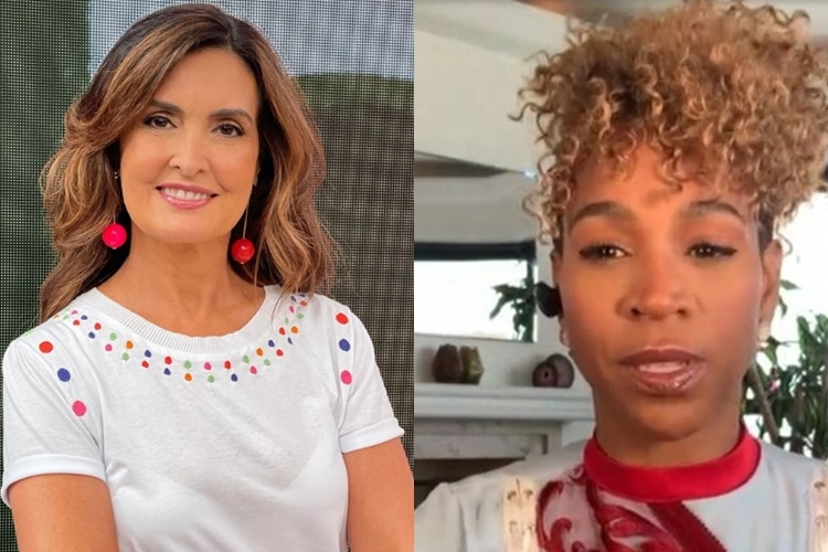 Fátima Bernardes e Karol Conká foto reprodução Instagram montagem Area Vip Fátima Bernardes e Karol Conká foto reprodução Instagram montagem Area Vip