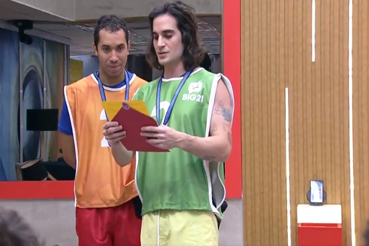 Gilberto e Fiuk foto reprodução Globo Play Gilberto e Fiuk foto reprodução Globo Play