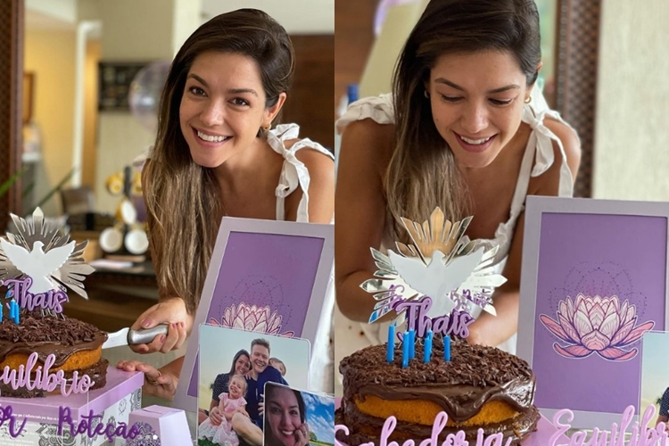 Thaís Fersoza, aniversariante do dia, ganha surpresa de Michel Teló