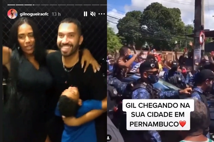 Familia de Gilberto e recepção dele ao chegar em sua terra natal Pernambuco