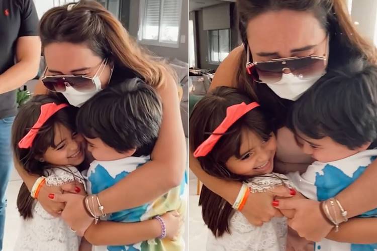 Karina Sato com os filhos Karina Sato com os filhos (Reprodução/Instagram)