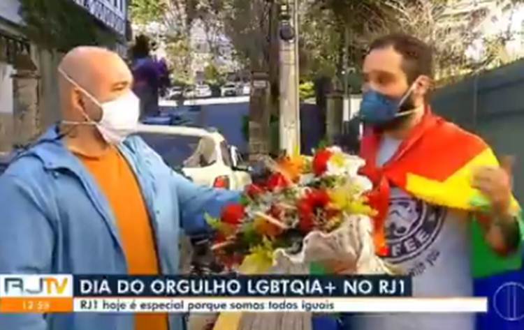 Repórter da Globo cai no choro ao receber homenagem do marido ao vivo no RJTV