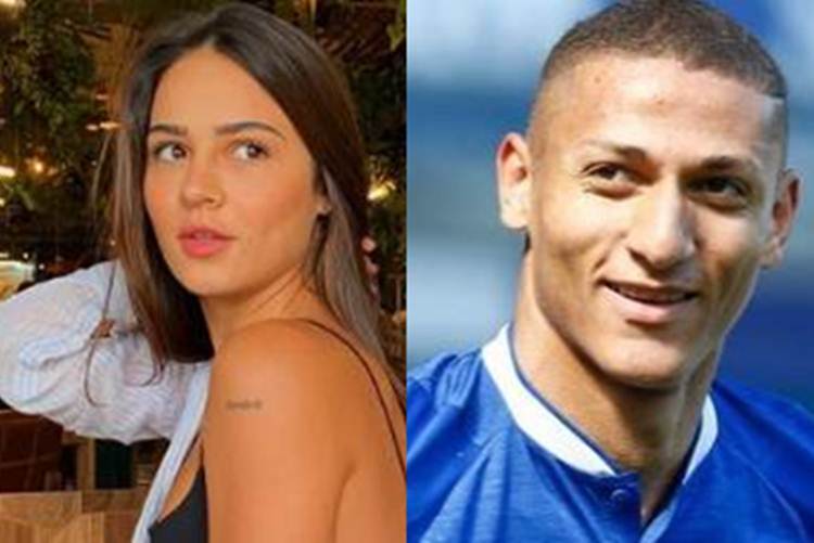 Giullia Buscacio e Richarlison trocam corações nas redes sociais
