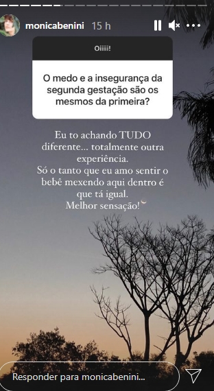 Monica Benini reprodução Stories Monica Benini reprodução Stories