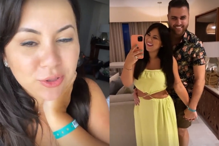 Natalia Toscano e esposo Ze Neto reprodução Instagram Montagem Area Vip Natalia Toscano e esposo Ze Neto reprodução Instagram Montagem Area Vip