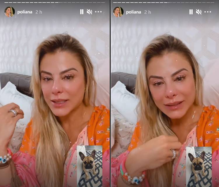 Poliana lamenta morte da cahorrinha Petra/Instagram