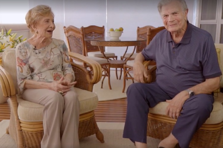 Tarcísio Meira e Gloria Menezes (Foto: Reprodução Fantástico)