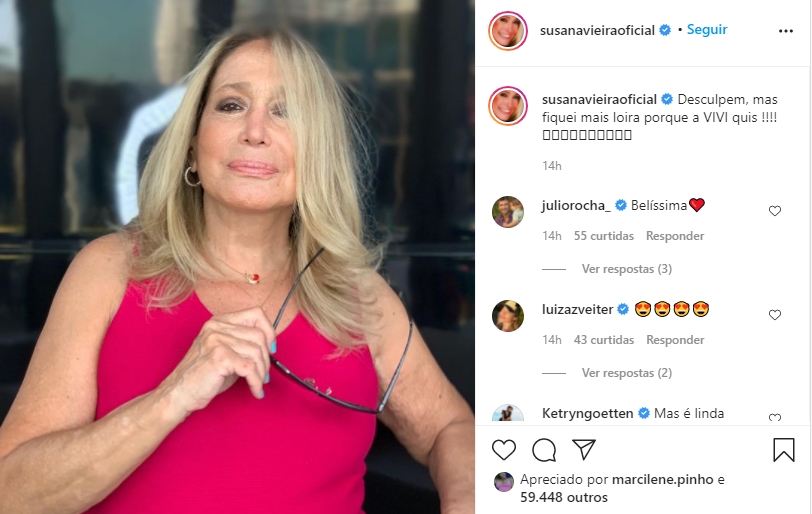 Atriz Susana Vieira (Foto: Reprodução/Instagram)