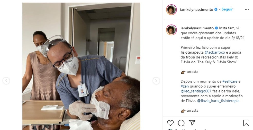 Pelé internado (Foto: Reprodução/Instagram)