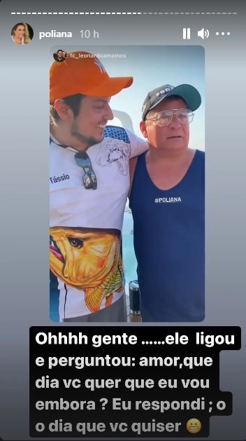 Stories do Instagram da Poliana (Foto: Reprodução/ Instagram Poliana)