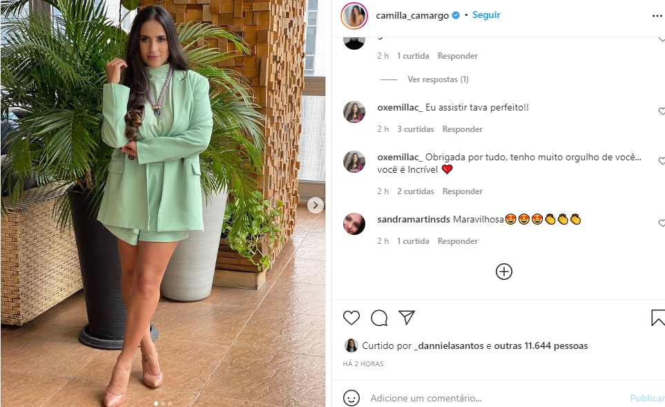 Camilla Camargo reprodução Instagram