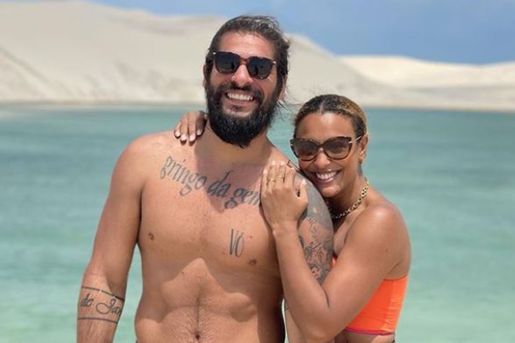 Noiva, Sheron Menezzes celebra dez anos ao lado de Saulo Bernard