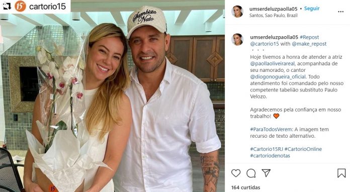 Paolla Oliveira e Diogo Nogueira