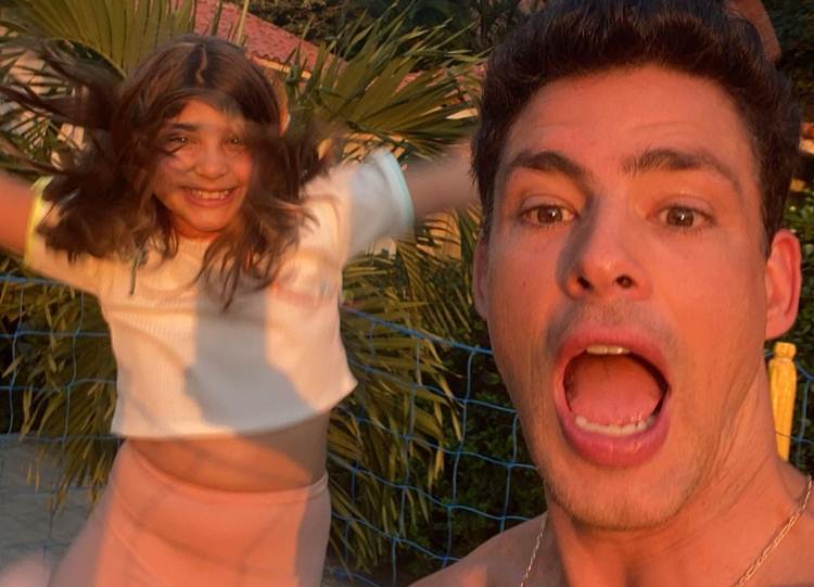 Cauã Reymond e a filha - Instagram