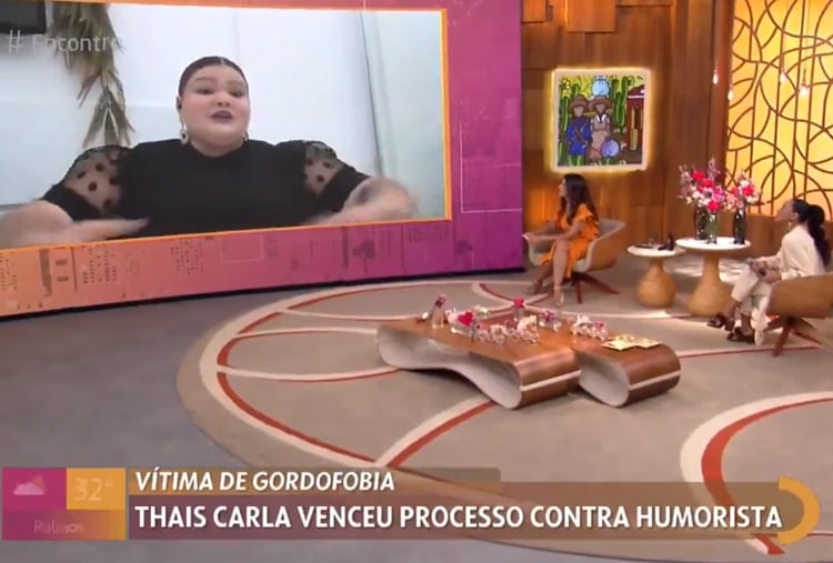 Thais Carla no Encontro (Foto: Reprodução/TV Globo)