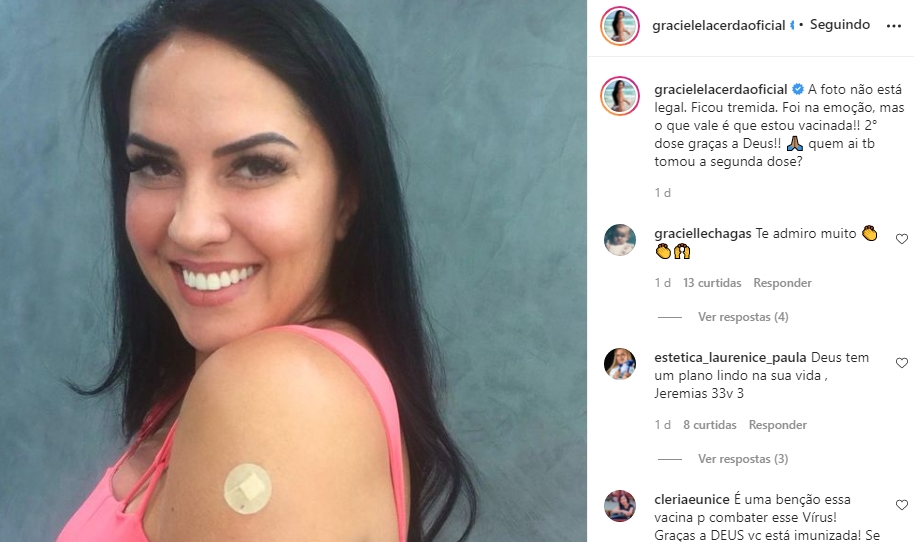 Graciele Lacerda reprodução Instagram Graciele Lacerda reprodução Instagram