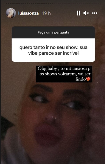 Luísa Sonza reprodução instagram Luísa Sonza reprodução instagram
