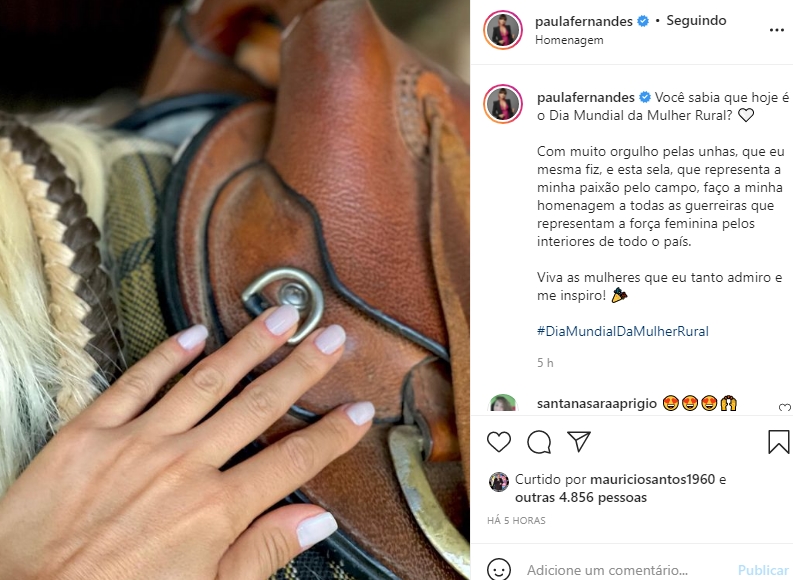 Paula Fernandes reprodução Instagram