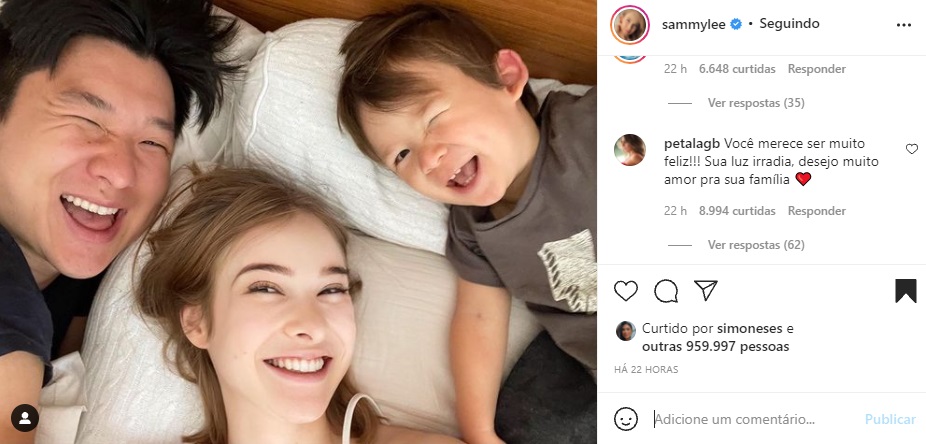 Publicação Sammy Lee  (Foto Reprodução Instagram)