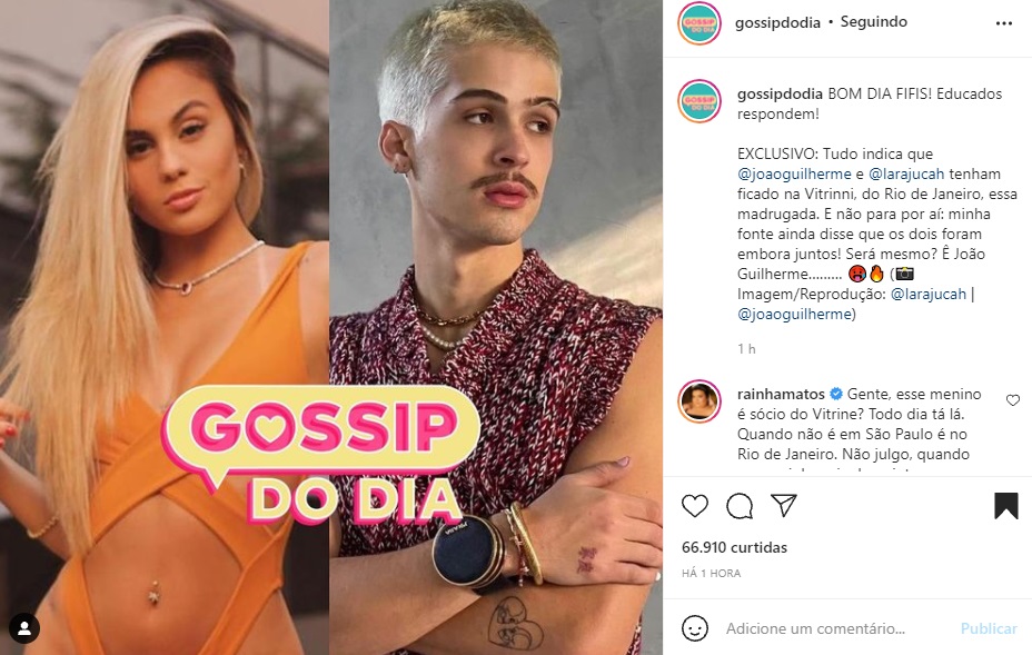 Publicação sobre João Guilherme (Foto: Reprodução Instagram)