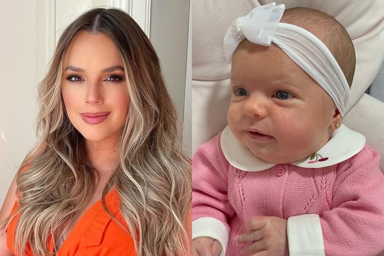 Thaeme Mariotô compartilha cliques fofíssimos da filha caçula: “Bonequinha da mamãe”