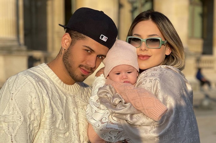 Com cliques da filha e da esposa, Zé Felipe declara seu amor: “Deus me deu de presente”
