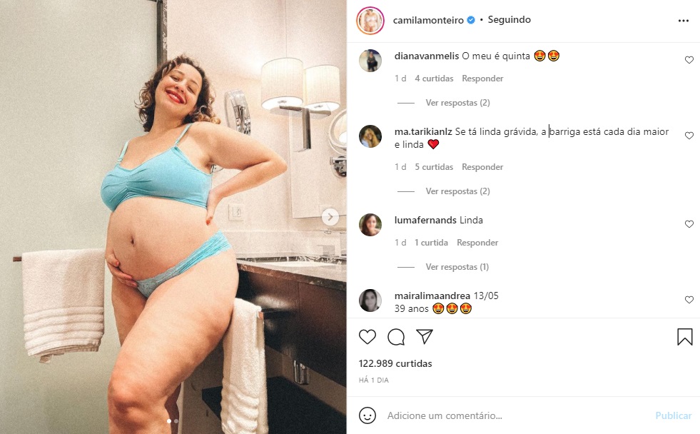 Camila Monteiro (Foto: Reprodução Instagram)