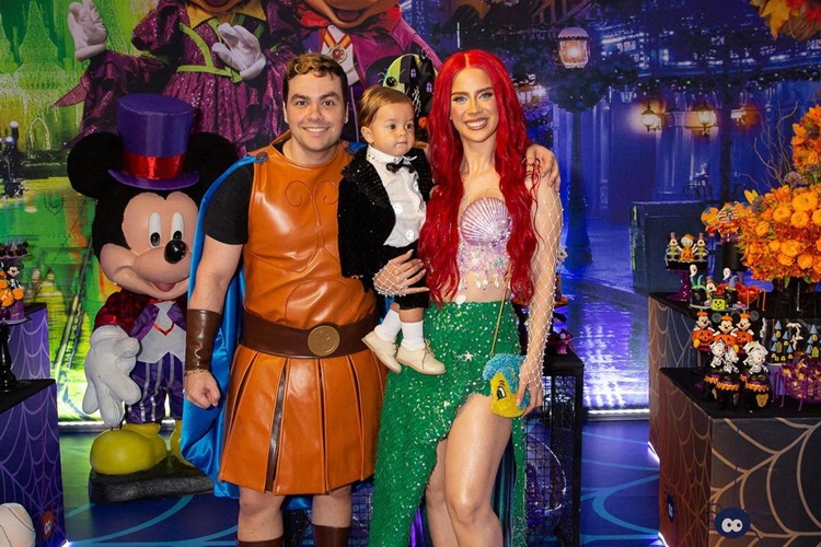 Com temática da Disney, Luccas Neto comemora primeiro ano do filho Luke