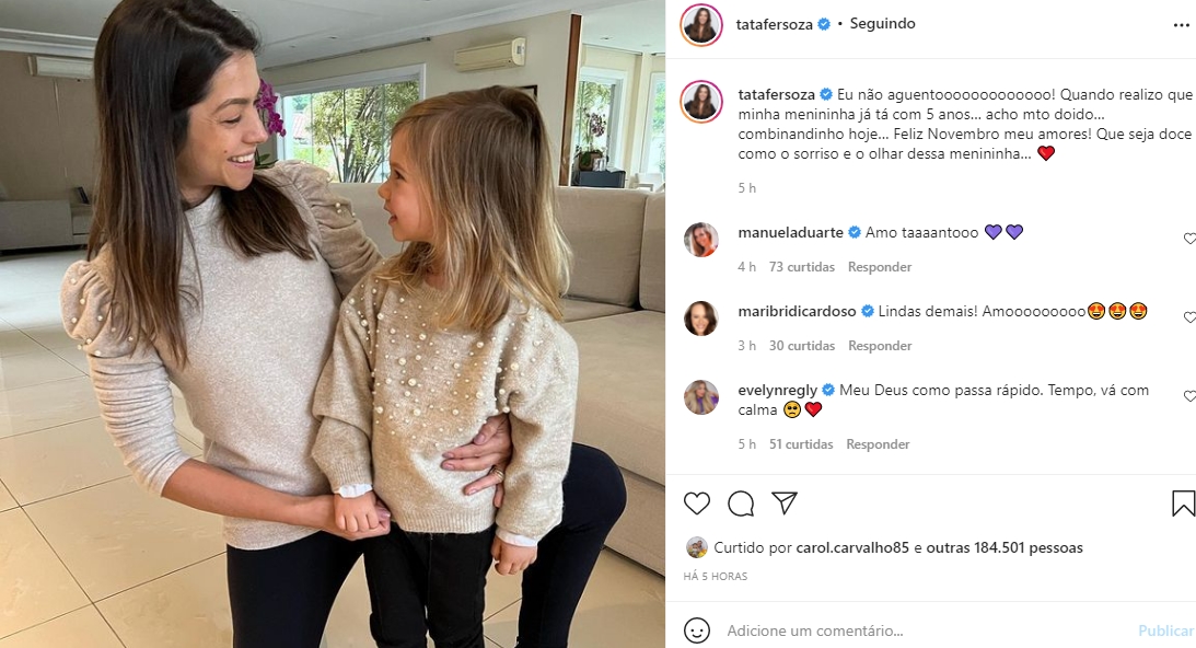 Thais Fersoza e filha Melinda reprodução Instagram