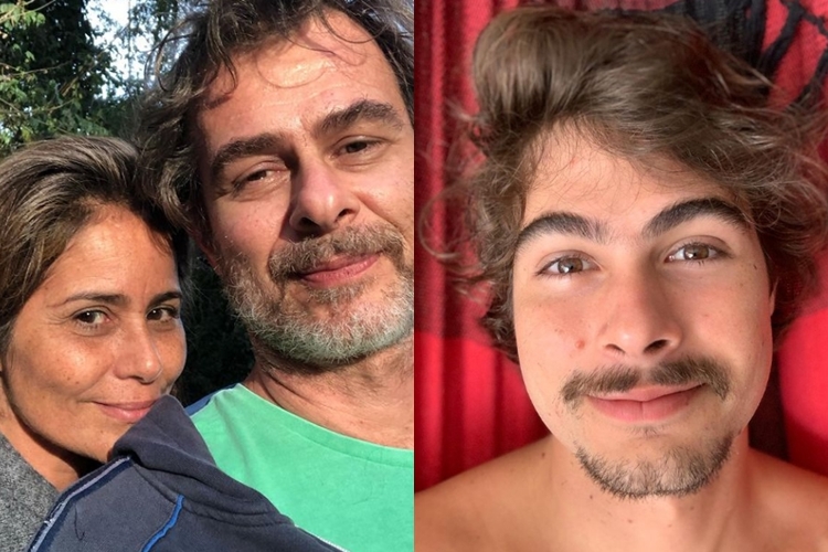 Valeria Alencar marido João Vitti e filho do casal Raffa Vitti reprodução instagram montagem Area Vip