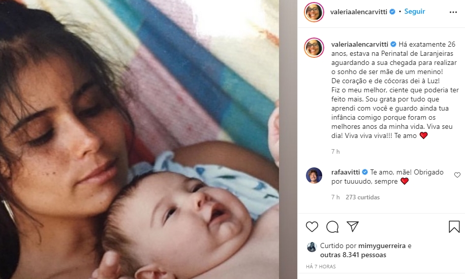 Valéria Alencar Rafa Vitti ainda bebê Valéria Alencar Rafa Vitti ainda bebê