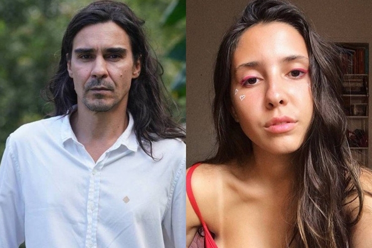 André Gonçalves e a filha Manuela