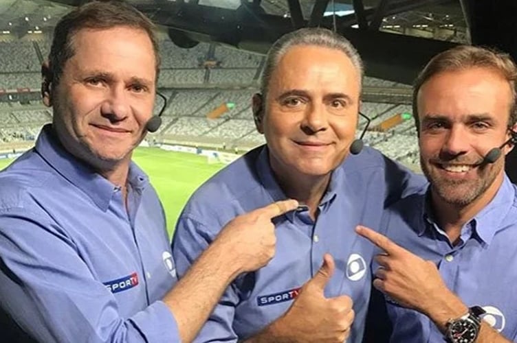 Bob Faria e demais colegas da Globo