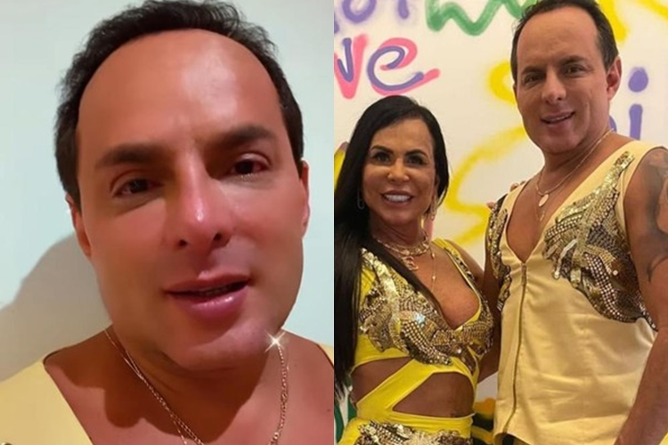 Marido de Gretchen vai às lágrimas ao falar da cantora “Mulher guerreira que me faz evoluir”