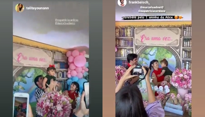 Marcelo Adnet aniversário de 1 ano da filha Alice Instagram Stories