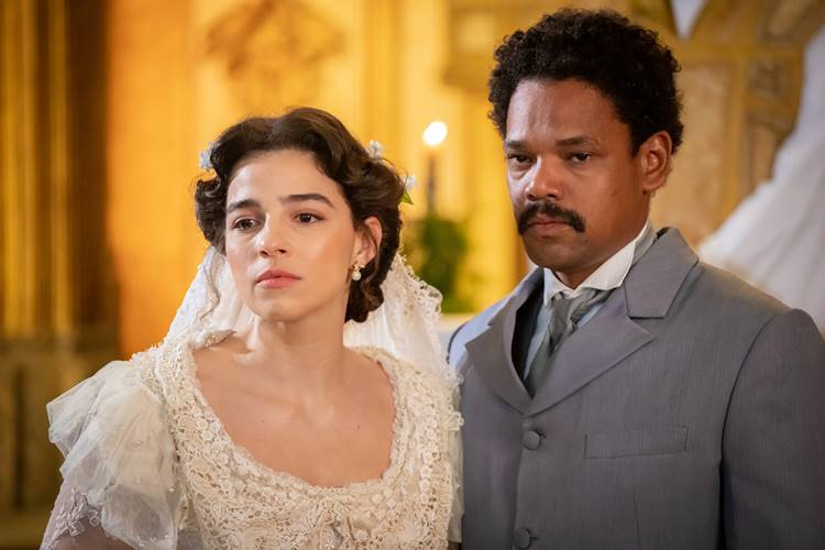 Nos Tempos do Imperador - Samuel será preso no dia de seu casamento com Pilar (Paulo Belote/Globo)