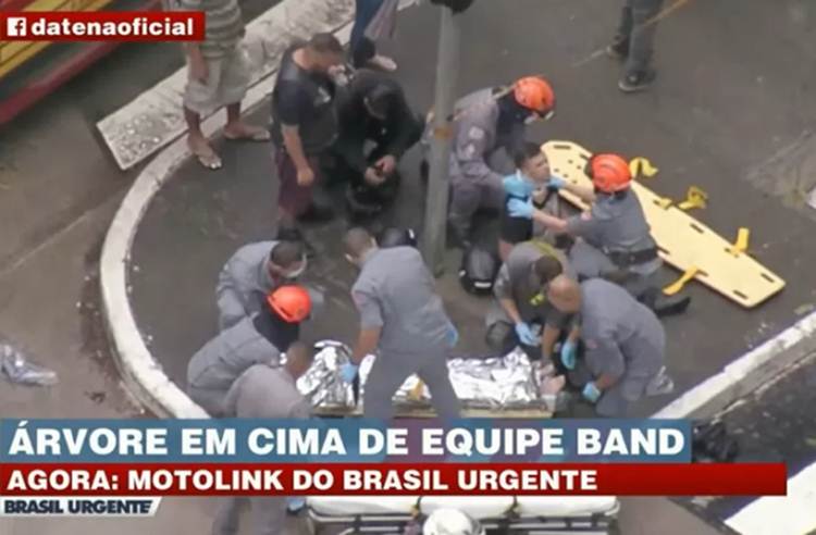 Equipe Band acidente - Reprodução Facebook