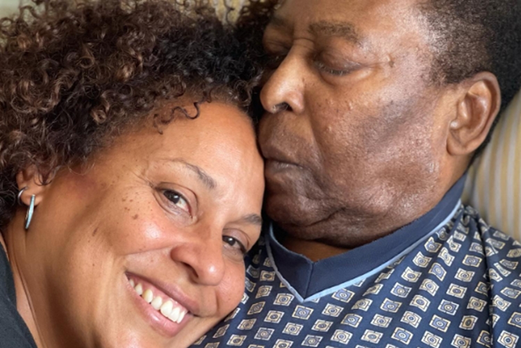 Filha kelly Nascimento e pai Pelé reprodução Instagram