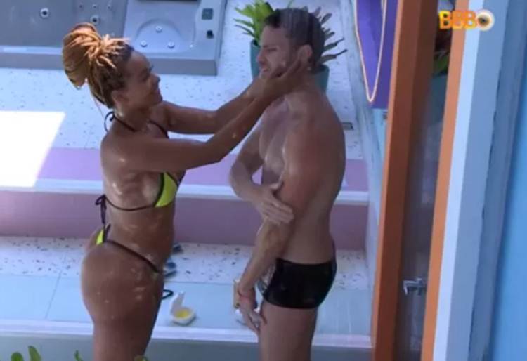 Natália e Lucas no BBB22 - Reprodução Globoplay