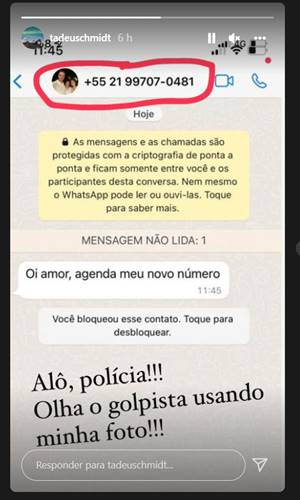 Print Tadeu Schmidt Print Tadeu Schmidt/Instagram