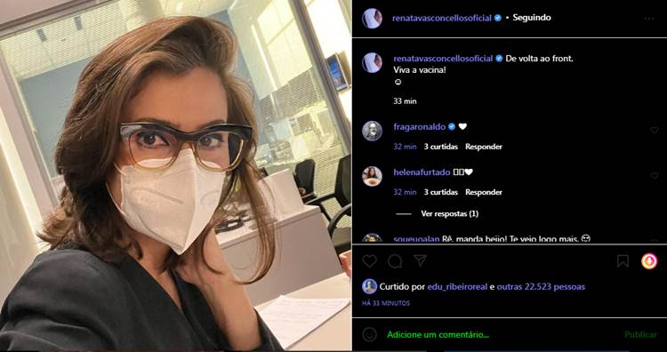 Renata Vasconcellos - print Instagram