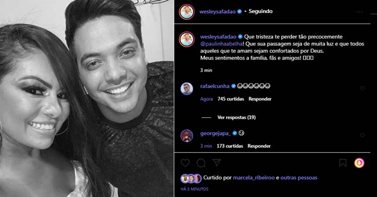 Paulinha Abelha - Wesley Safadão - print Instagram